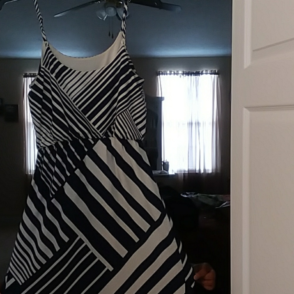 Maxine Blue and white Sun dress.
